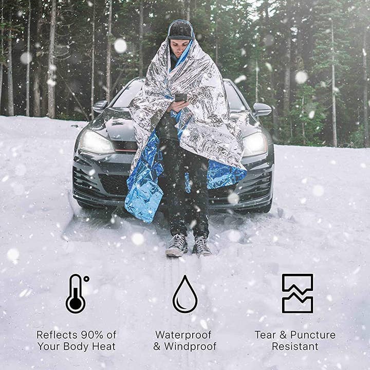 VIGOR - Wholesale First aid kit - Emergency Blankets Extra Large Thermal Foil Space Blankets f8