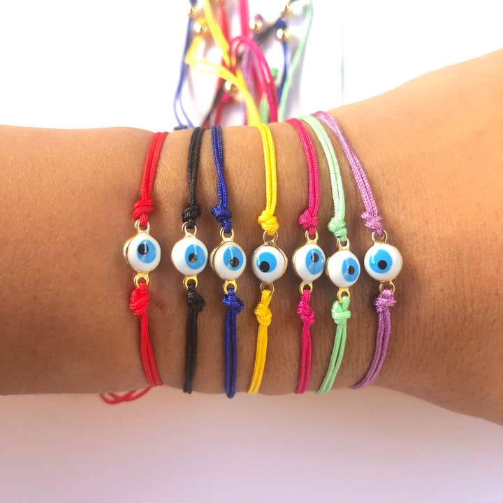Bracciale protezione occhi maligni braccialetto rosso per la vendita all'ingrosso da parte di Anita's Accesorios