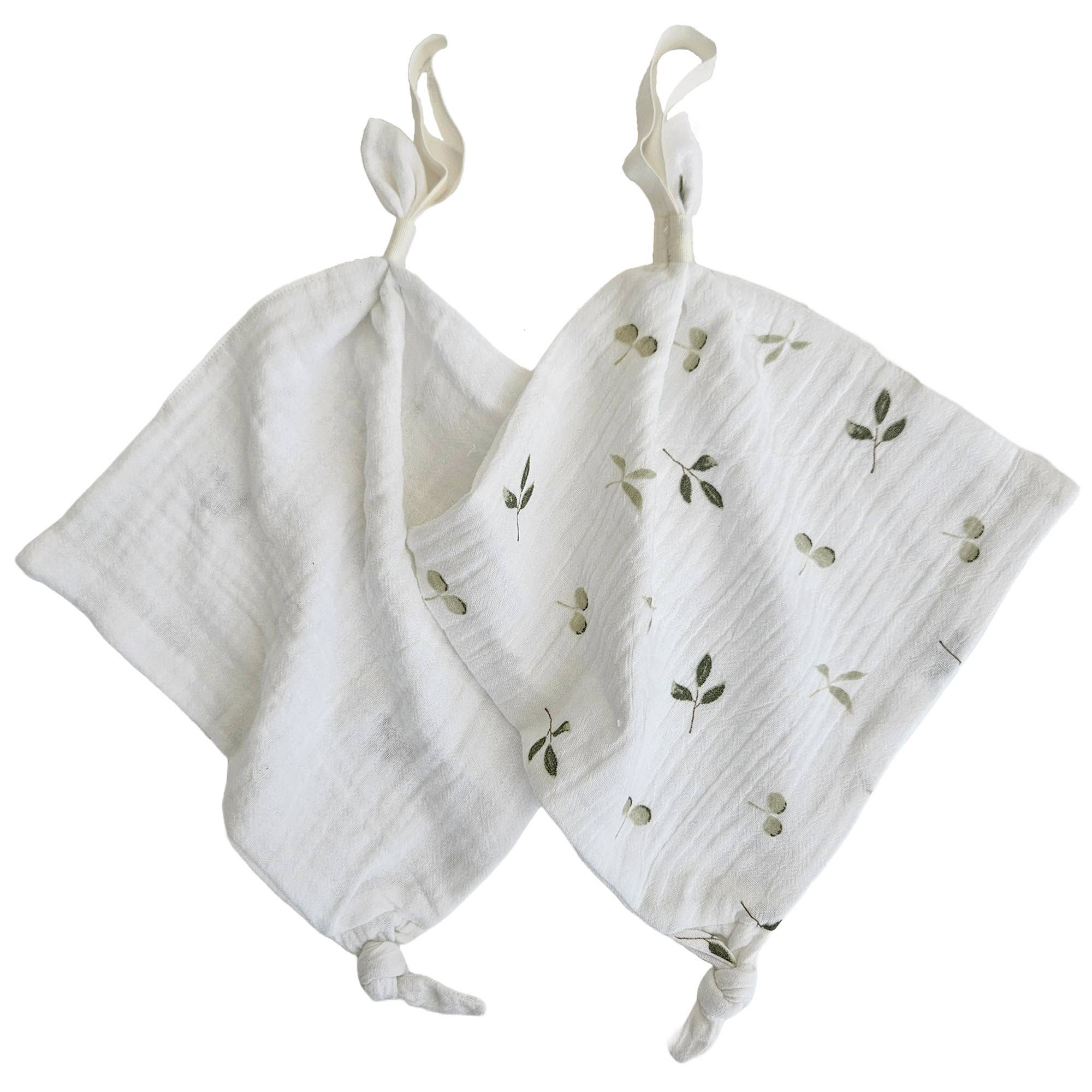 Summerville organic - Wholesale Security/Cuddle Blanket - Baby - Pacifier Cloth 2-pack Sprout Organic Cotton3