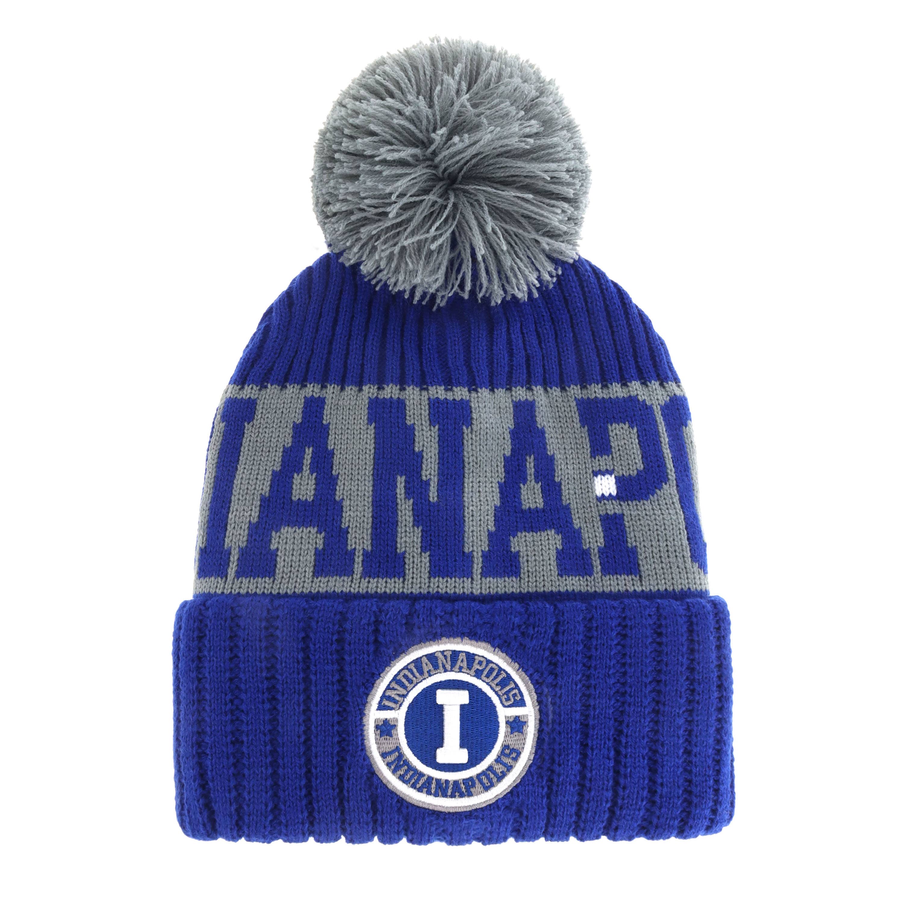 ChoKoLids – Engroshandel Beanie - Unisex – Strikkede vinterhuer med pompon og broderet fodboldhold-logo12