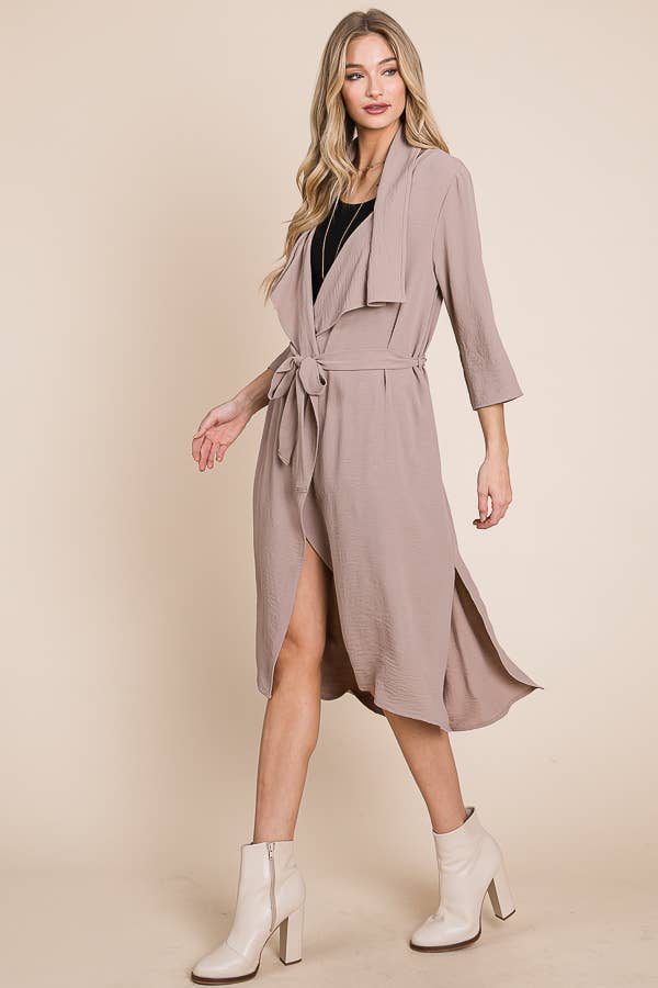 JADE BY JANE - Wholesale Jacket - Women's - DRAPED FRONT LONG BODY  JACKET19