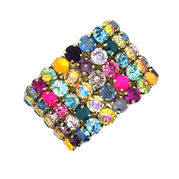 TOVA - Wholesale Beaded Bracelet - Olivia 5 strand Stretch Bracelet in Watermelon