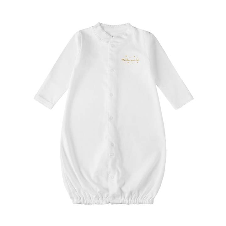 Hello World omvandlingsklänning, vit för wholesale av Tecomoabesos