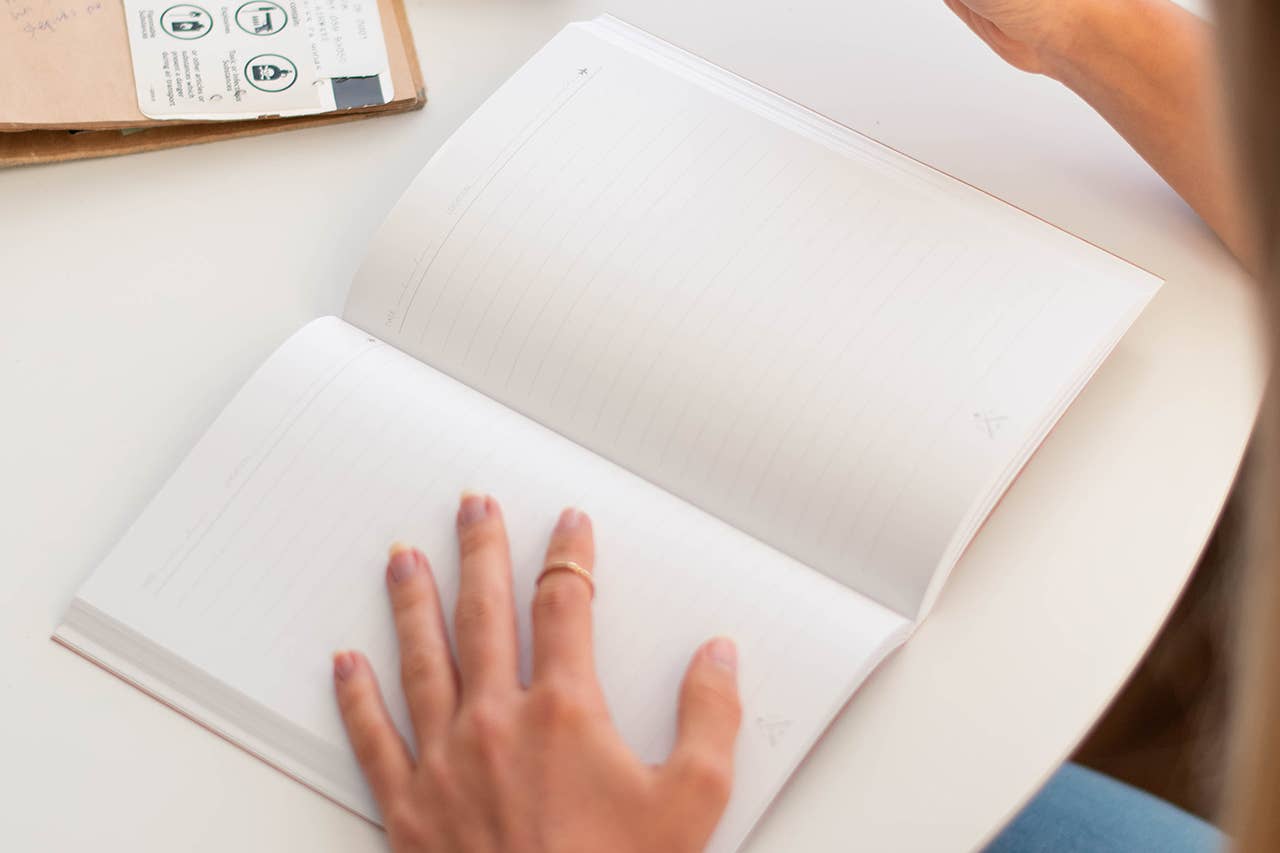 Chasing Threads - Wholesale Journal/Diary - Stitch Your Travels Map Notebook Kit - Navy Leather20