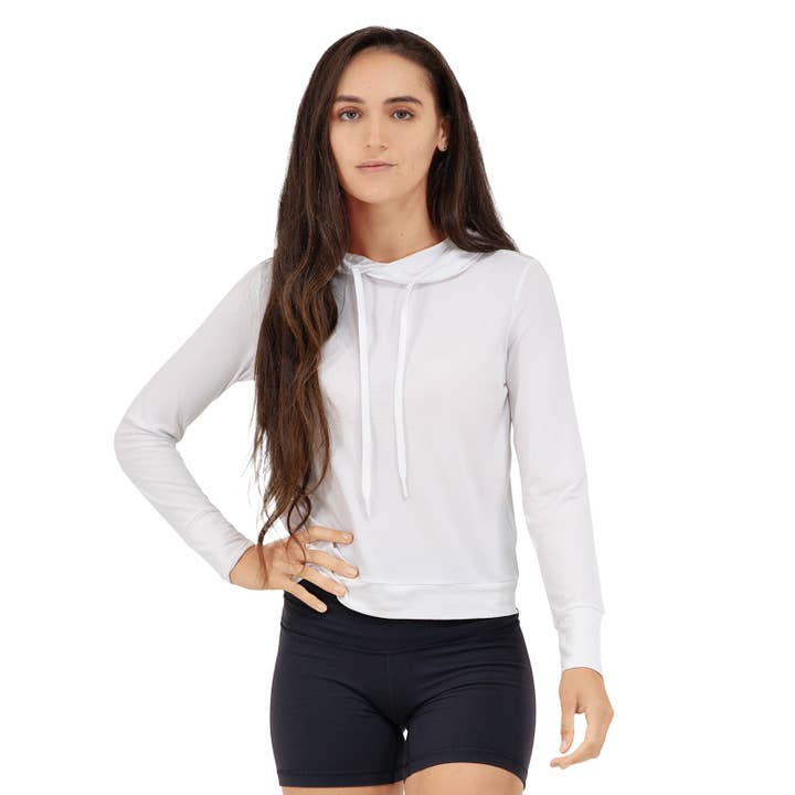 Sudadera con capucha ligera de bambú UPF 50+ para uso diario para mujer para venta al por mayor de Somewhere Sunny