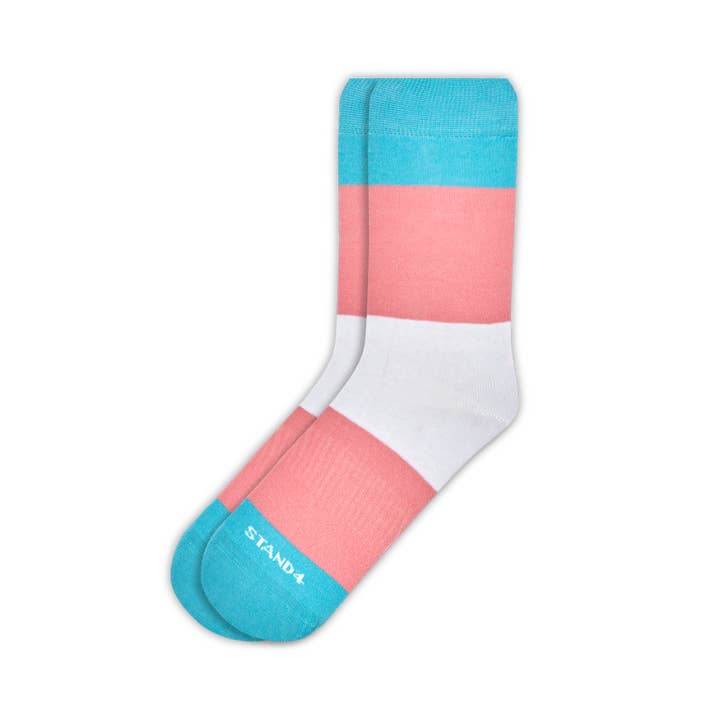 Chaussette Trans Flag pour la vente par Stand4 Socks