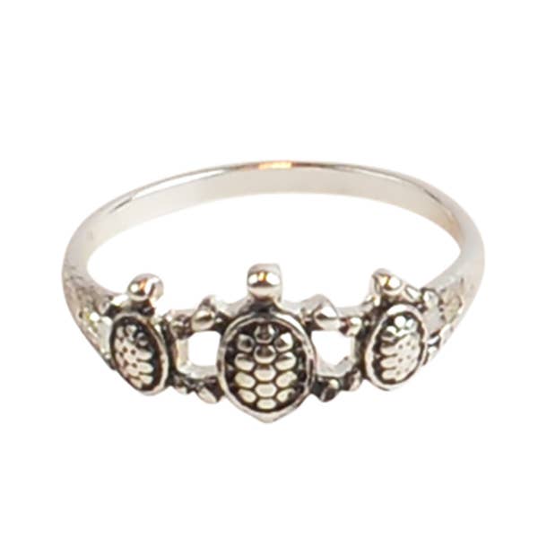 Anneau RG Triple Turtle -12 pour la vente par World End Imports Jewelry & Gifts