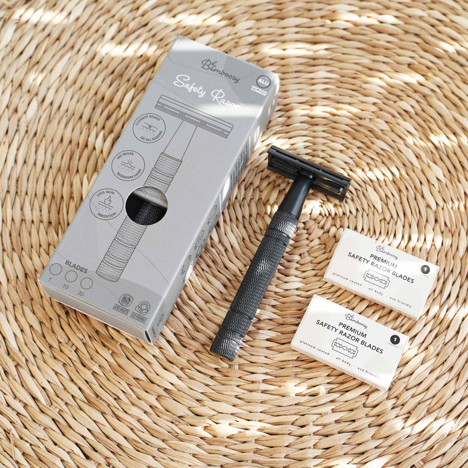 Bamboozy x Cosmeau - Wholesale Razor - Safety Razor Black Aluminium9
