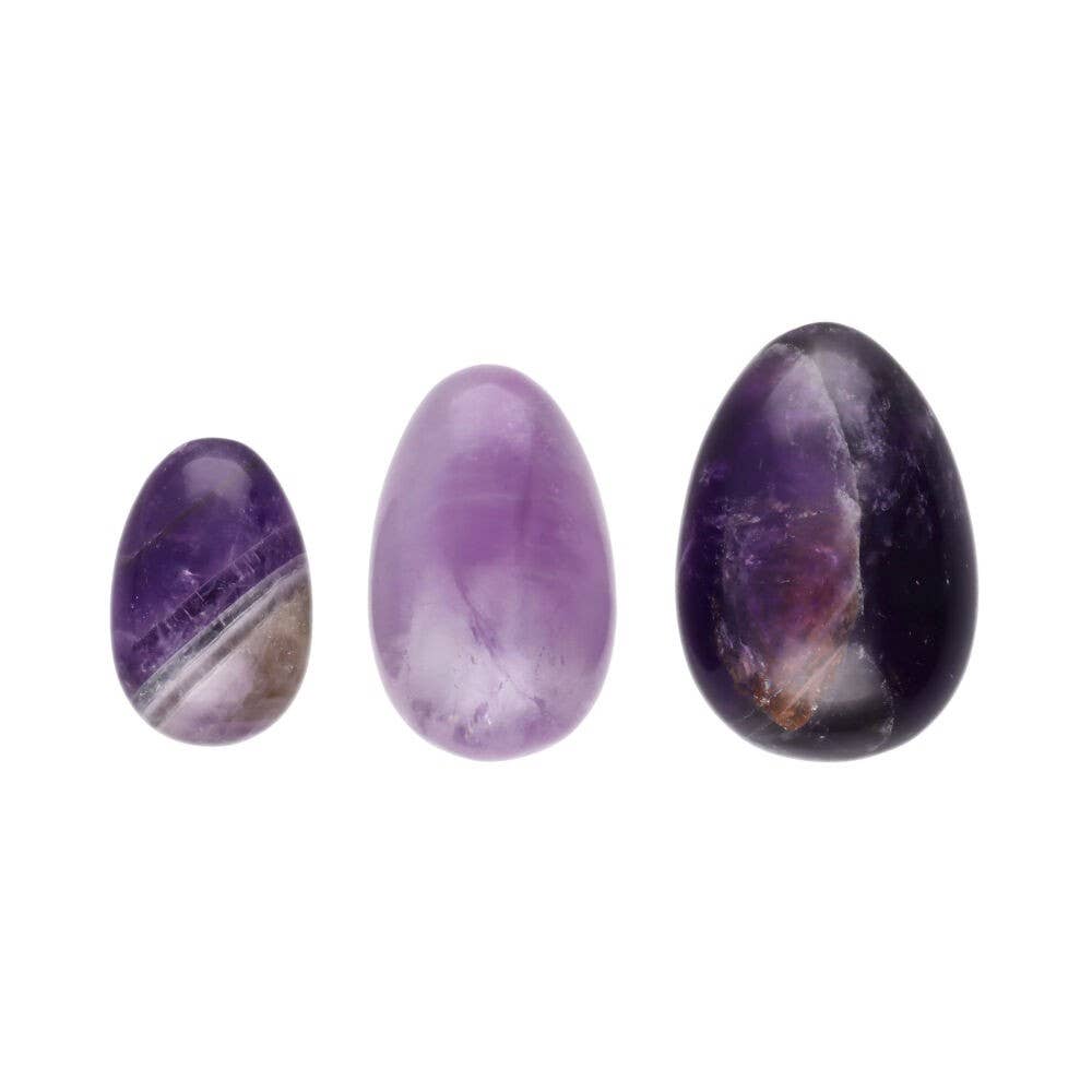 Vives de la Cortada S.L - Wholesale Spiritual Stone/Crystal - Yoni amethyst egg pack3