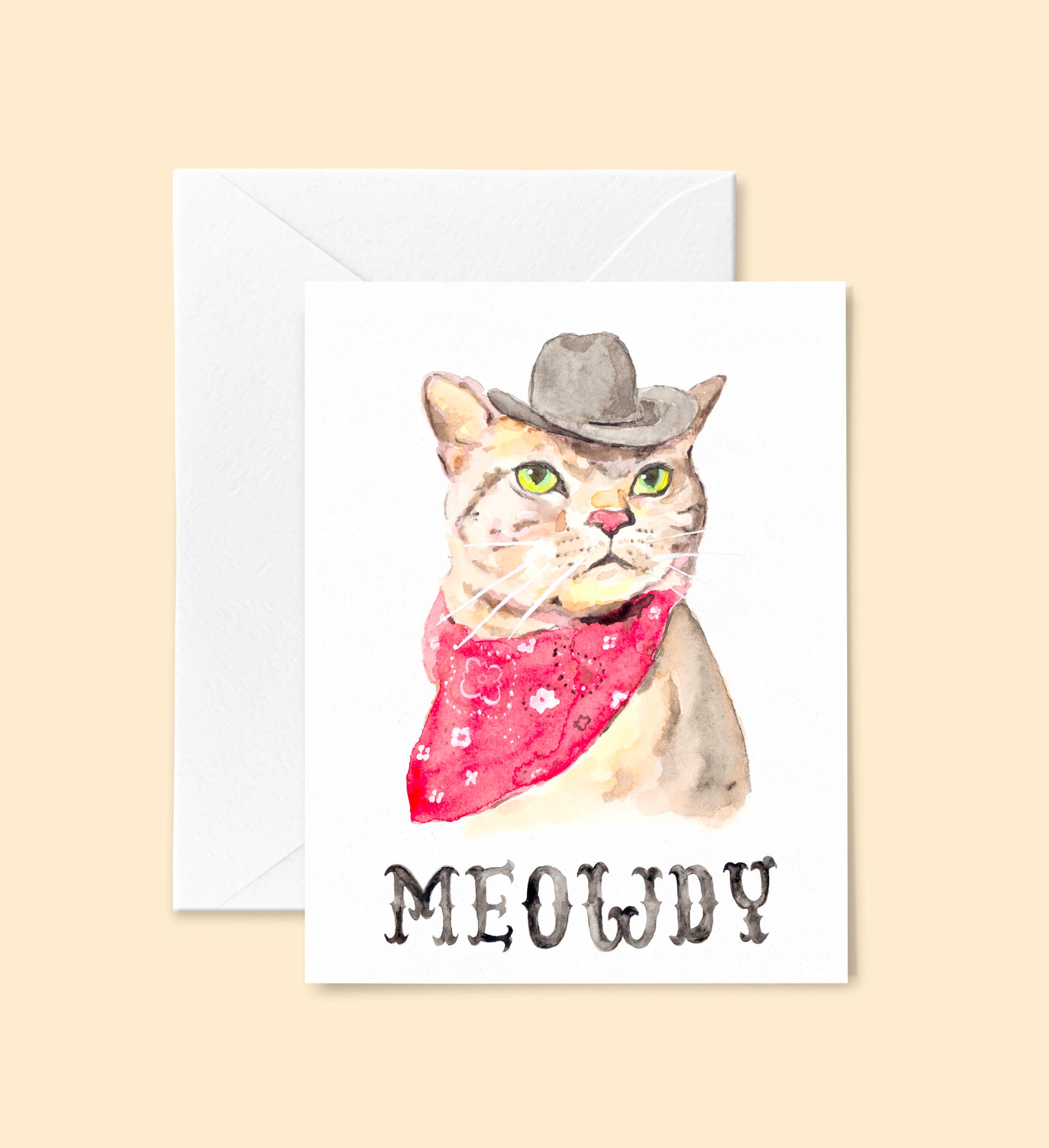 kathyphantastic - Wholesale Everyday Greeting Card - Meowdy Cat Card0