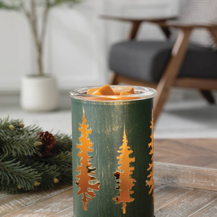 Golden Pines Vintage Bulb Illumination Fragrance Warmer for wholesale by Candle Warmers Etc.
