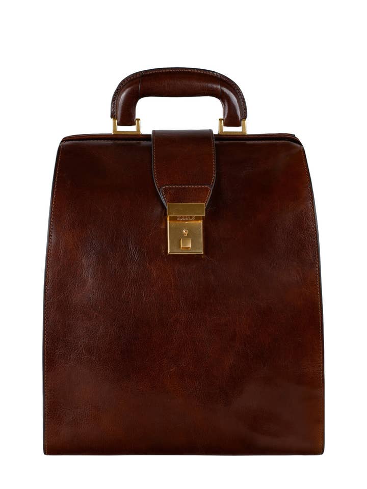 Leather Backpack - A Brief Story of Time for wholesale by Time Resistance