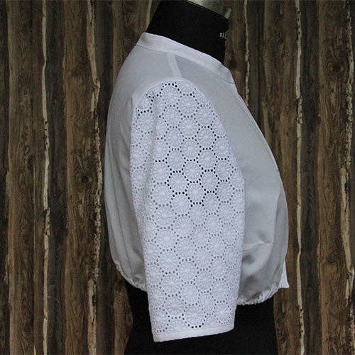 white Dirndl Blouse Babette - 02 for wholesale on Faire2