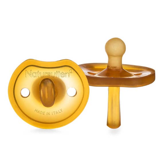 Blooming Baby - Wholesale Pacifier - Baby - Natursutten's Natural Rubber Orthodontic Pacifier with Butterfly Shield - Medium (6-12 Months)