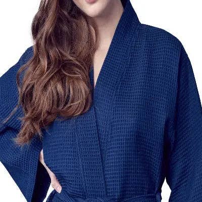 Lotus Linen - Wholesale Robe - Women's - Lightweight Cotton Waffle Robe for Women- SPA Bathrobe40