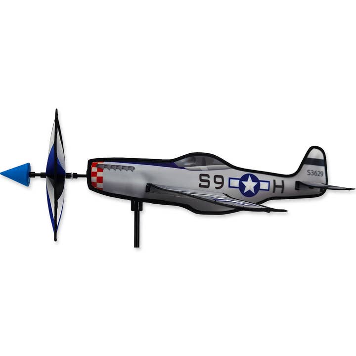 20 in. Airplane Spinner - P-51 Mustang for wholesale by Premier Kites & Designs