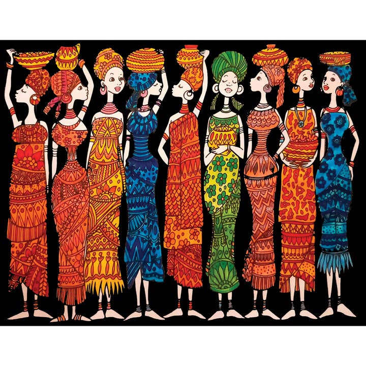 Africain dessin avec velours 100% fabriqué en Italie pour la vente par Colorvelvet