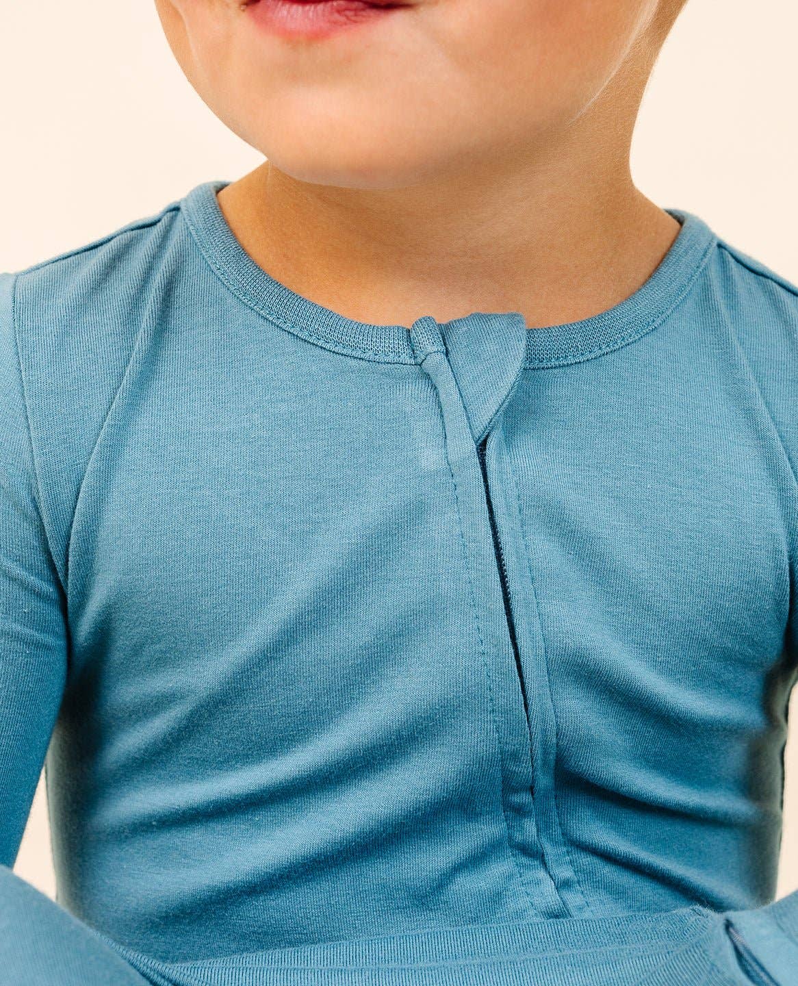 Lark - Wholesale Jumpsuit - Baby - Ultimate Zip Footie in Teal4