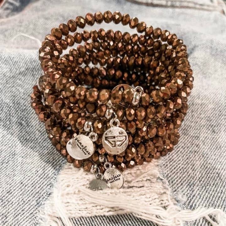 Cocoa Beach Salty Stacker 6mm Bracelet for wholesale by Game Face Team Shop