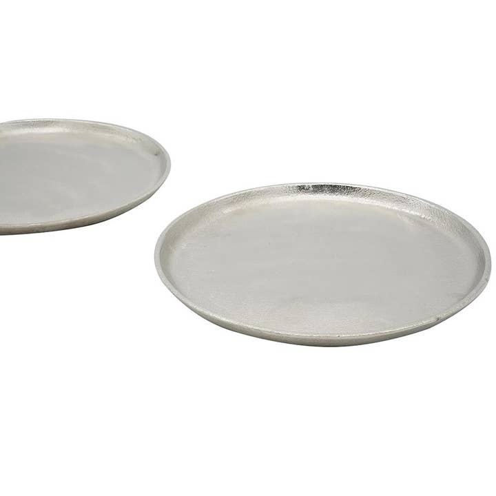 A&B Home Group Inc. - Wholesale Decorative tray - S/2 D10" Walbrook Decorative Round - Silver2
