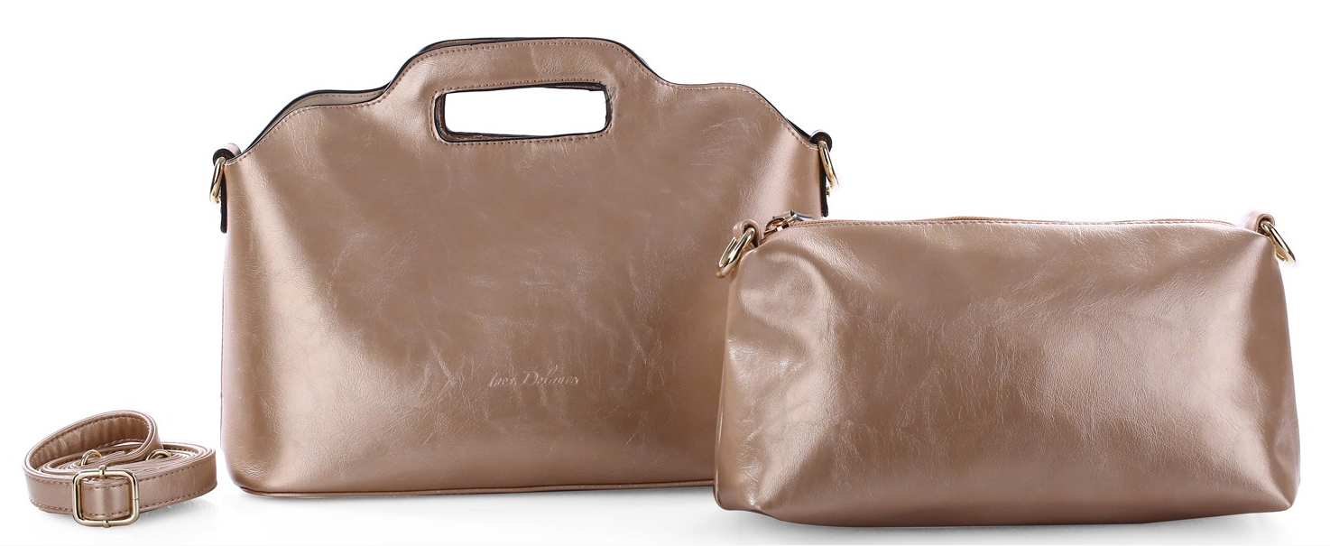 INES DELAURE – wholesale Top handle bag – women's – “Two in one” handbag15