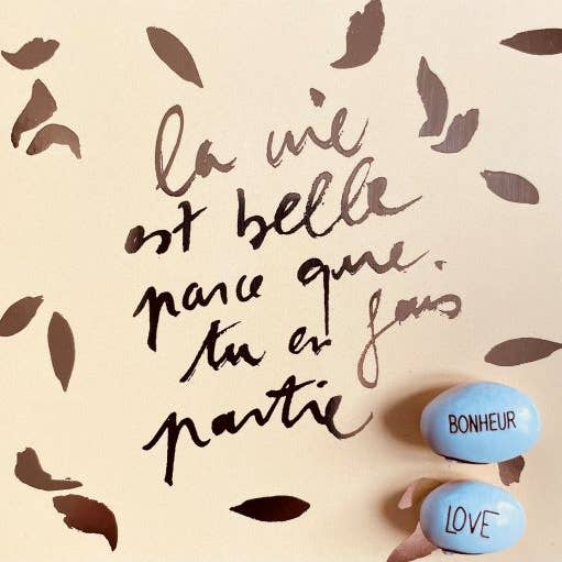 TG59- Karte und 2 gravierte Samen zum Einpflanzen für den Großhandel von Editions de Mai