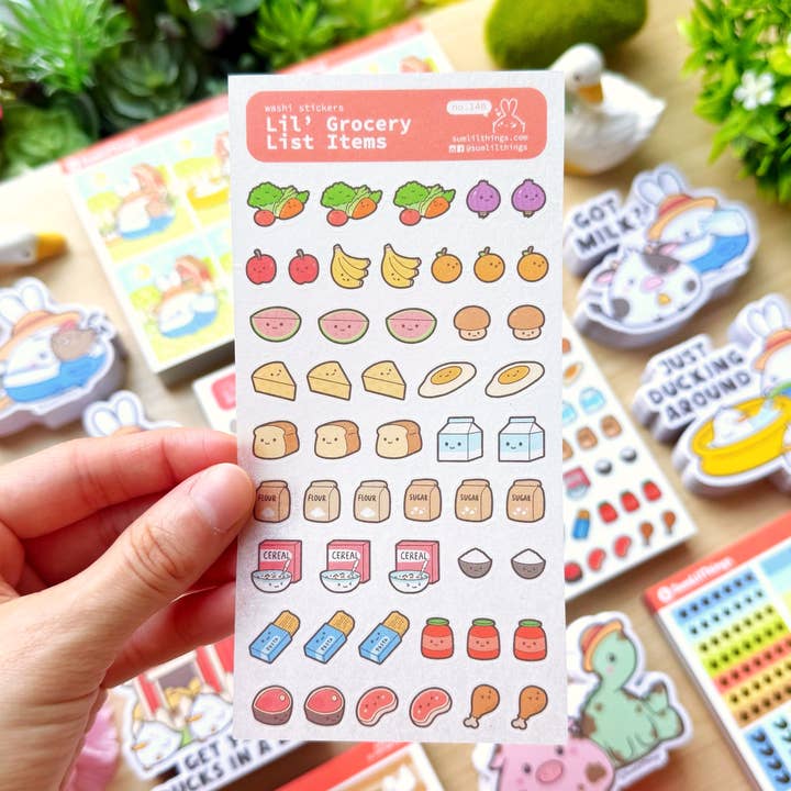 Washi Sticker - Lil' Grocery Items for wholesale by SumLilThings