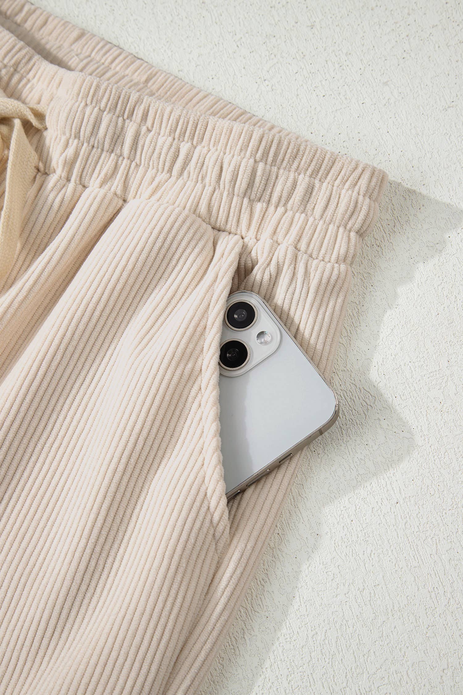 66DISCO - Wholesale Pants - Women's - 66 Drawstring Elastic Waist Casual Corduroy Pants (S-XL)16