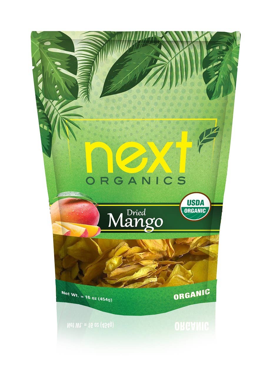 Next Organics - Venta al por mayor Fruta deshidratada - Mango seco orgánico 16 oz