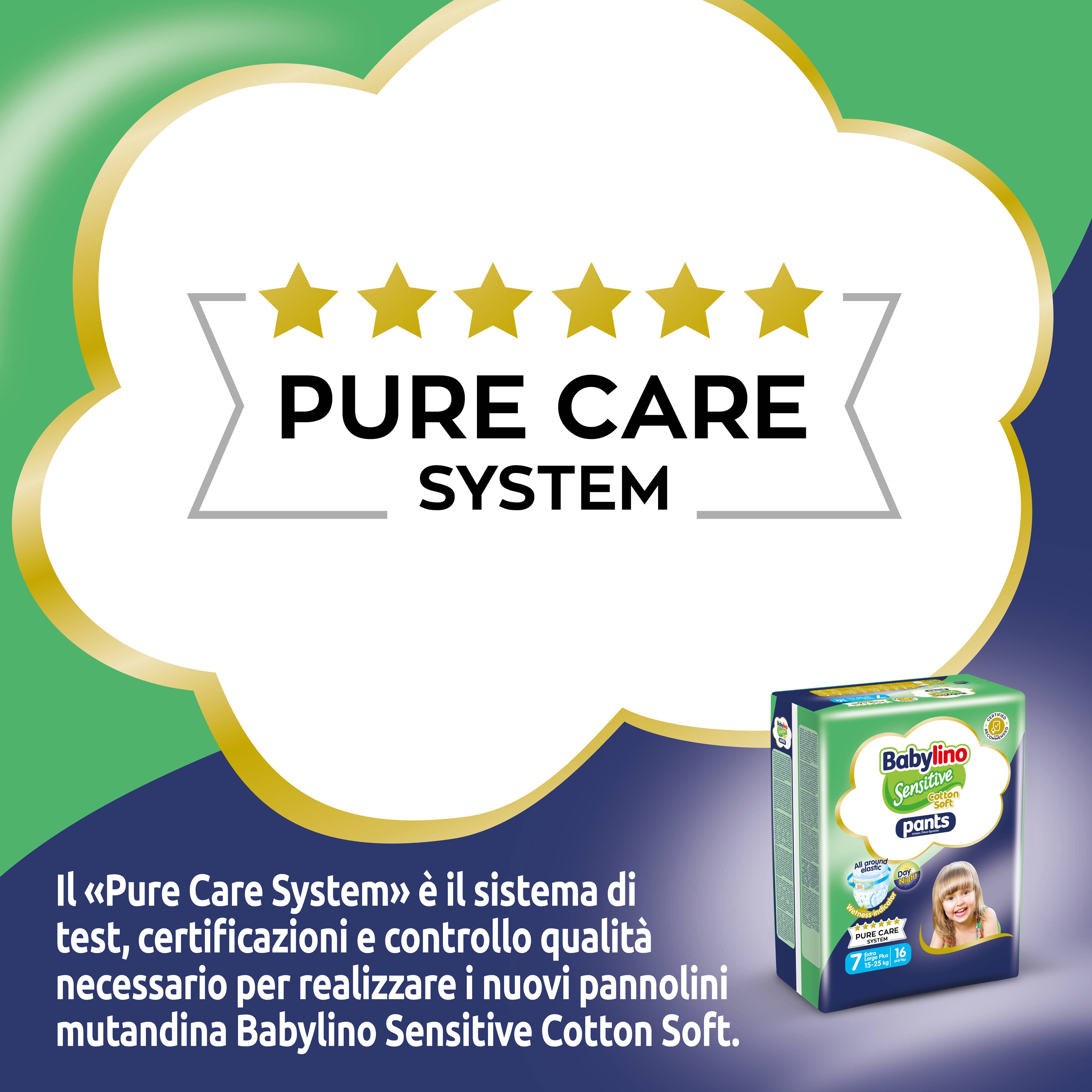 Babylino - Wholesale Diaper (Non-Cloth) - Baby - Babylino Sensitive Cotton Soft, Pant Diaper Size 7, 28 Units7