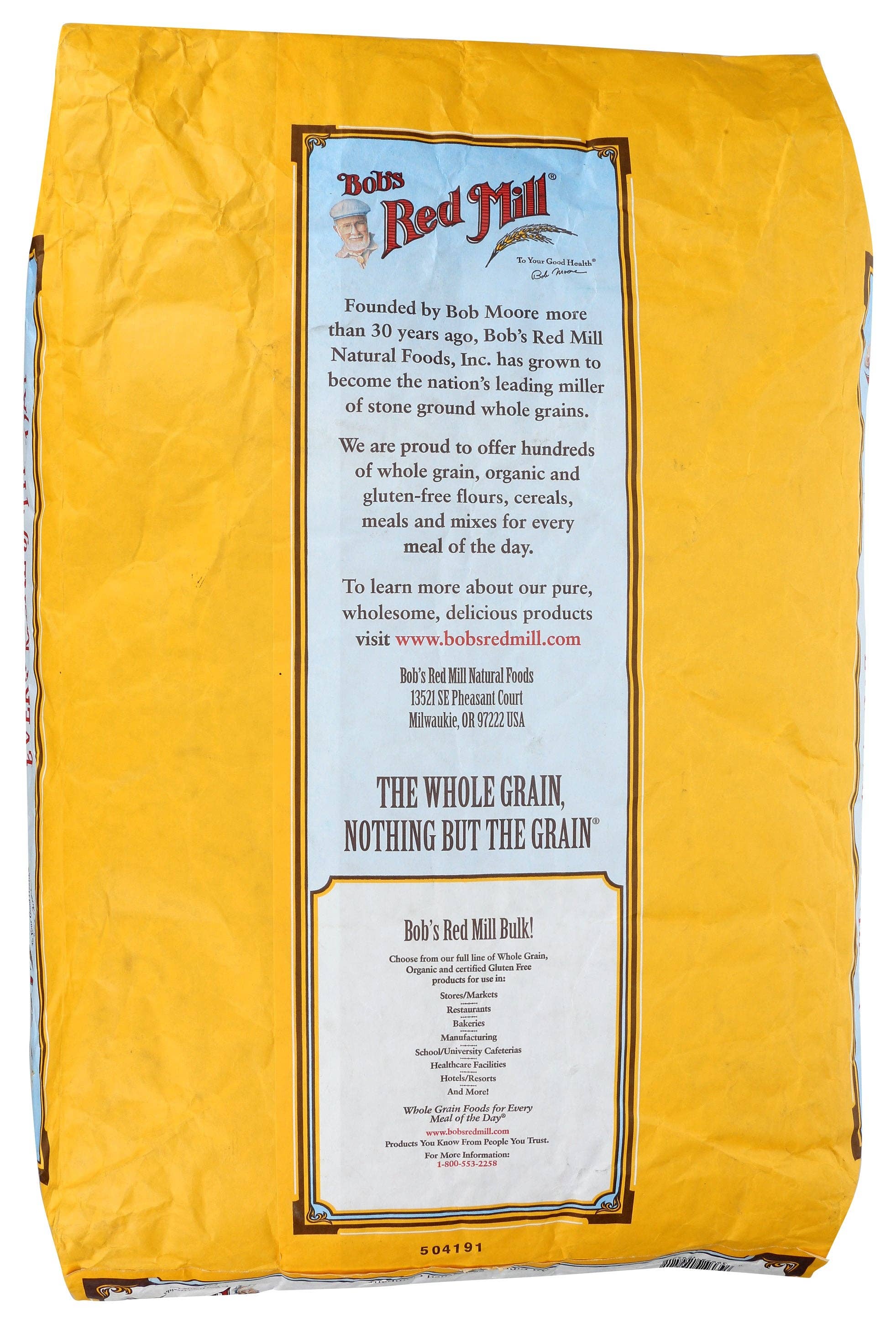 Everyday Supply Co - Wholesale Oats - BOBS RED MILL OATS ROLLED REGULAR ORG1