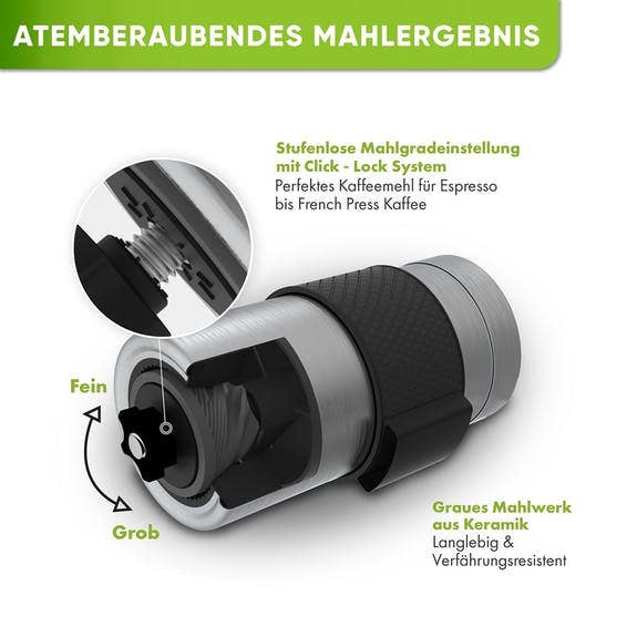 Blockhütte - Wholesale Coffee Grinder - Premium Stainless Steel Manual Coffee Grinder With Ceramic Grinder2