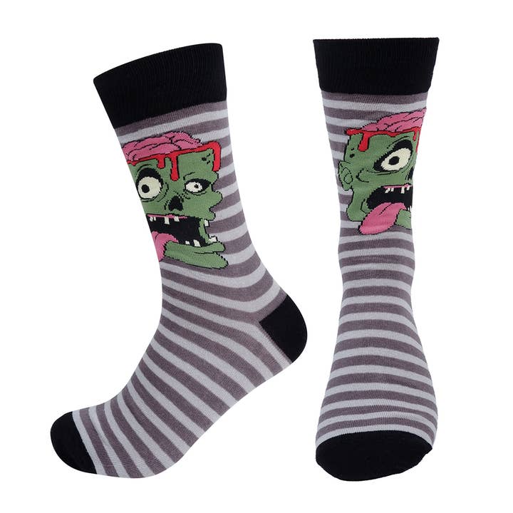 GRY Men's Zombie Halloween Novelty Socks for wholesale on Faire4