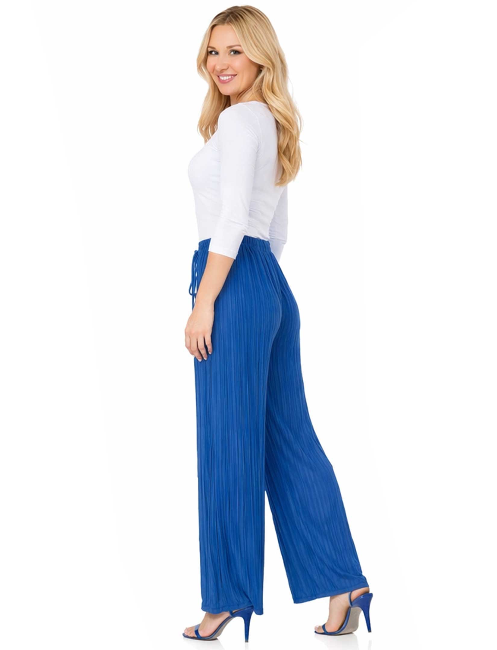The Magic Scarf Company - Wholesale Pants - Women's - 902T - Pleated (No Hem) Twill Pants4