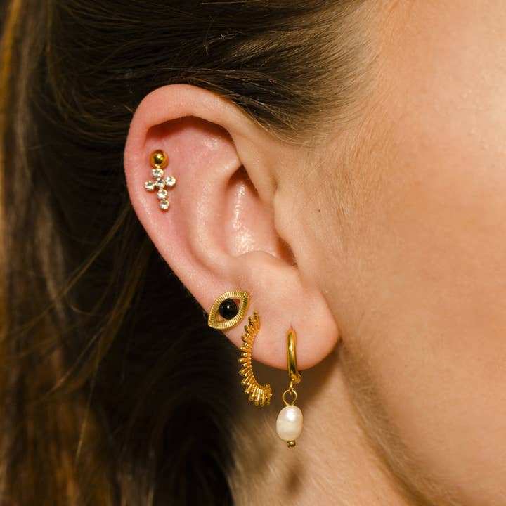 Conjunto de Brincos de Tacha STELLA 2 Pares por atacado de HACKNEY NINE