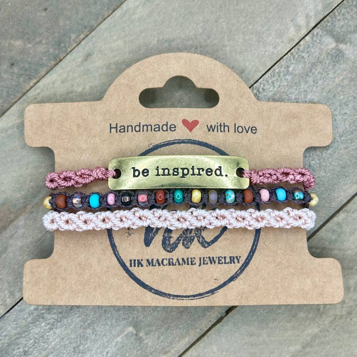 Adjustable Bracelet Stack - Be Inspired for wholesale by HK Macrame Jewelry