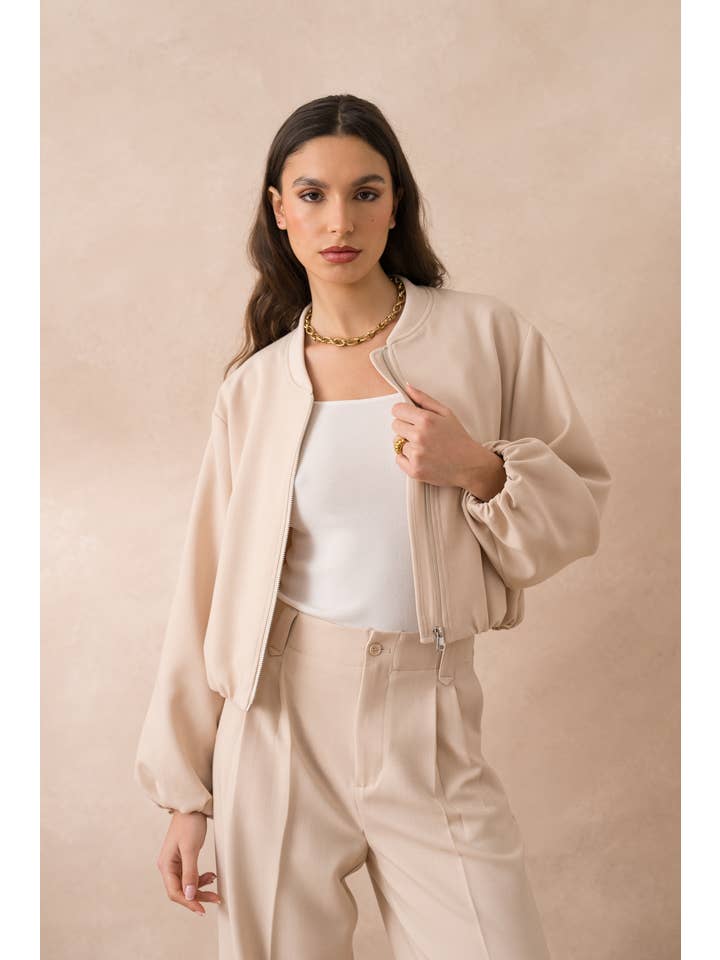 Attentif Paris - Vendita all'ingrosso Bomber - Donna - Bomber corto Aura con collo classico24