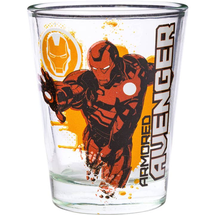 Silver Buffalo - Wholesale Drinking Glass/Cup - Marvel Avengers 4pc Mini Glass Set