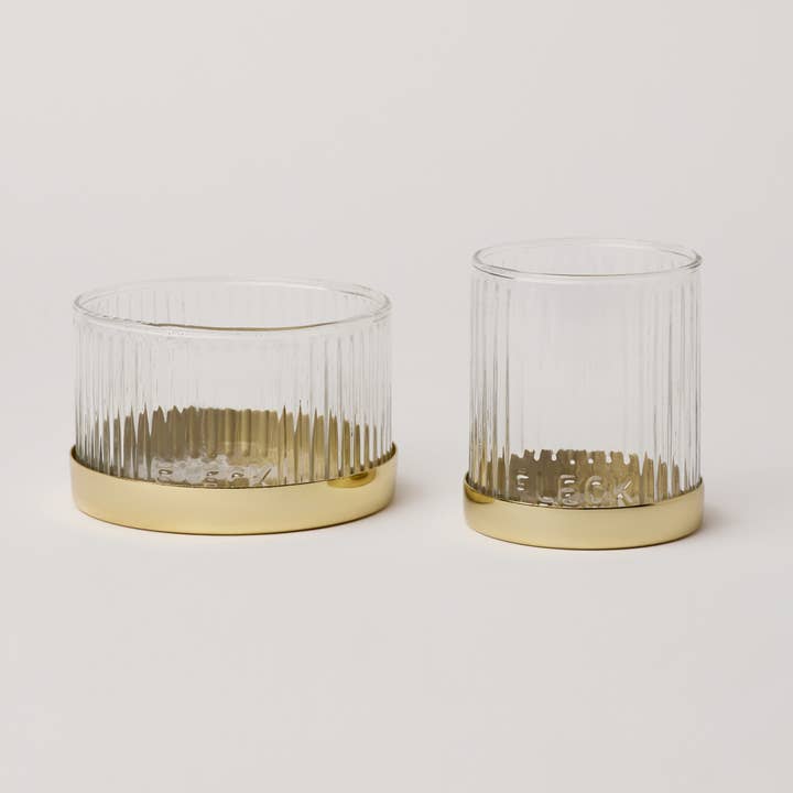 Fleck - Wholesale Candle Holder - Fluted Glass Votives1