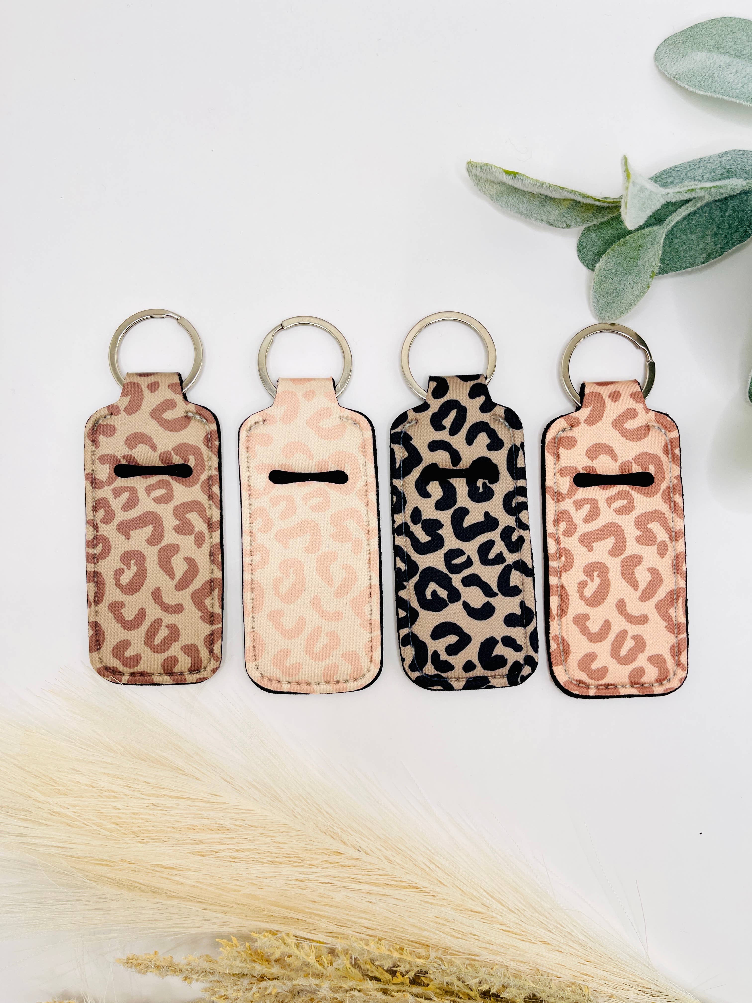 MarissaDDesigns – wholesale Keychain – Women's – Cheetah Chapstick Holder Keychain | Trendy Accessory 6