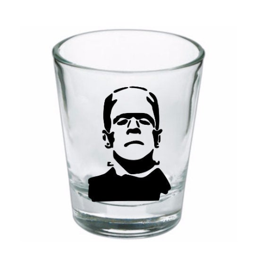 Witchcrafted in MI – wholesale Shot glass – Frankenstein Universal Monsters Shot Glass Barware Horror Halloween Metaphysical0