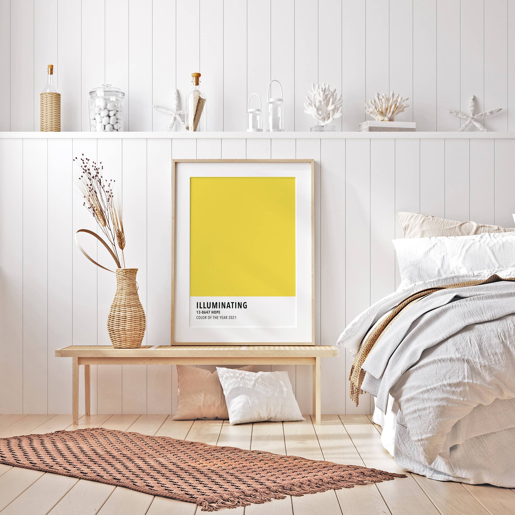 Sugar & Canvas – wholesale Art print – Illuminating Yellow Color Card Art Print CC157