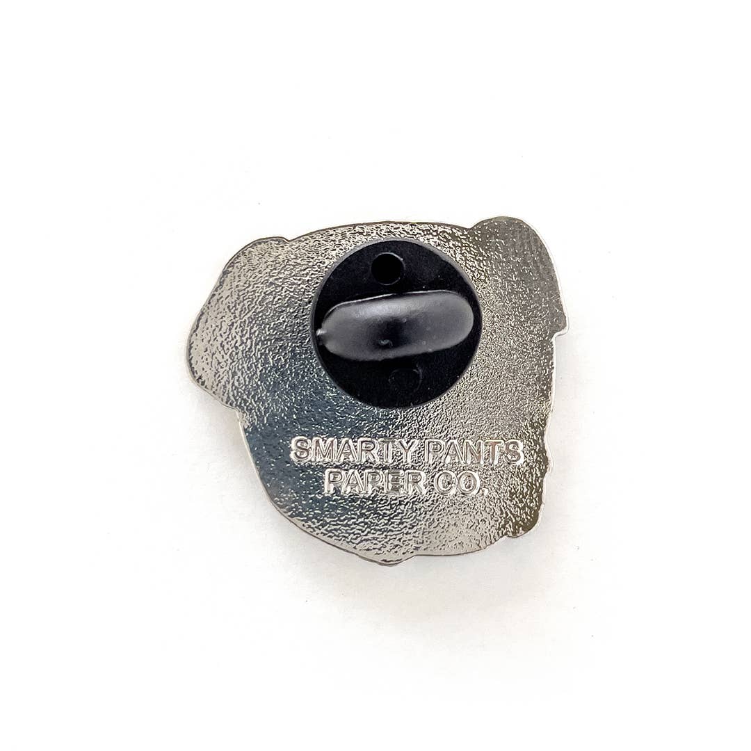 Smarty Pants Paper – Engroshandel Reversnål/knap – Sort Mops Pin2