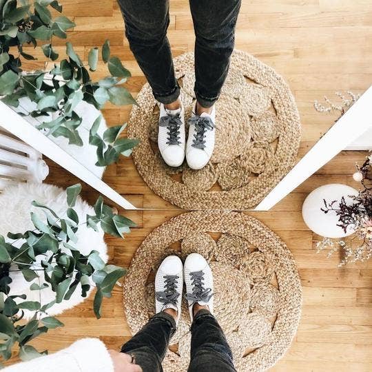 furiouslaces - Wholesale Shoelaces - Unisex - Vichy pattern laces - Black6