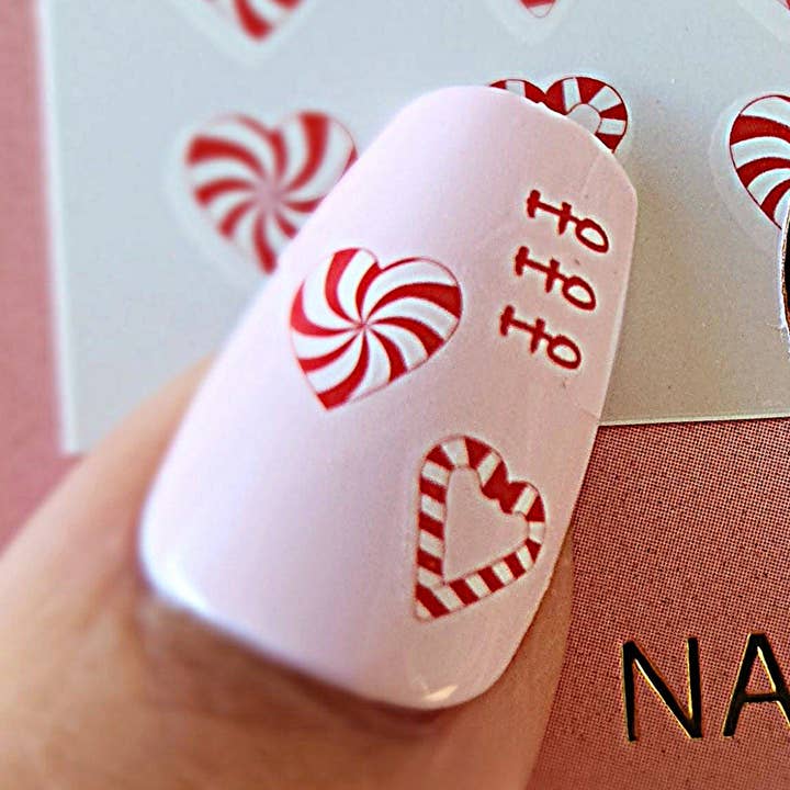 candy candy and candy nail stickers for Christmas for wholesale by encredelicate