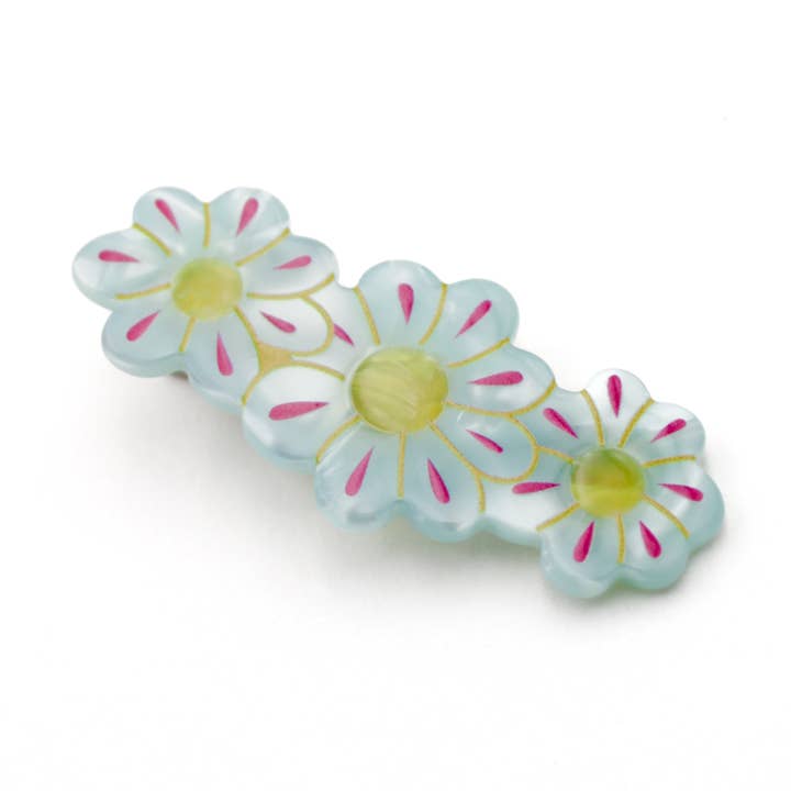 Set of 3 daisy hair clips for wholesale by L'Atelier des Dames