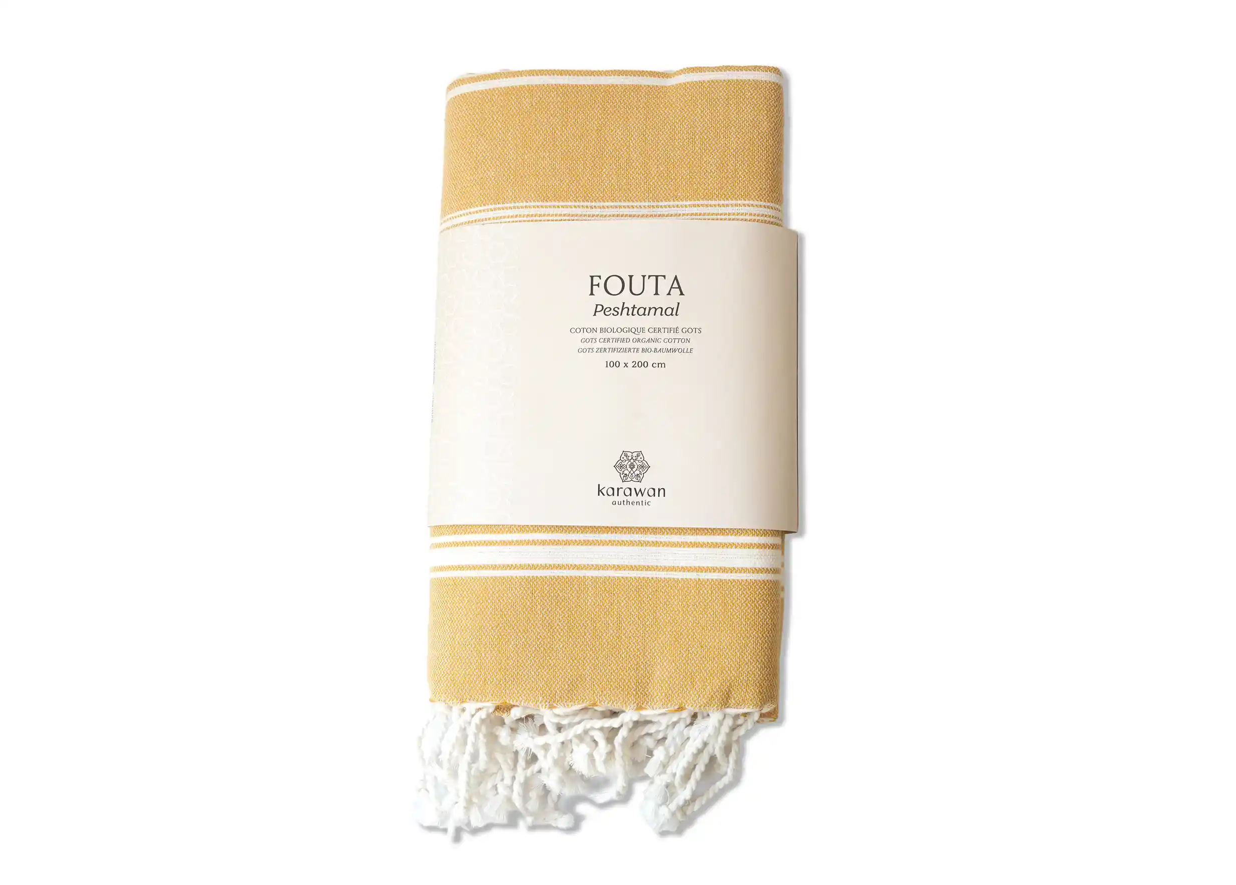 Karawan Authentic – wholesale Bath towel – ORGANIC COTTON FOUTA -HAMMAM Collection-Color GOLDEN YELLOW6