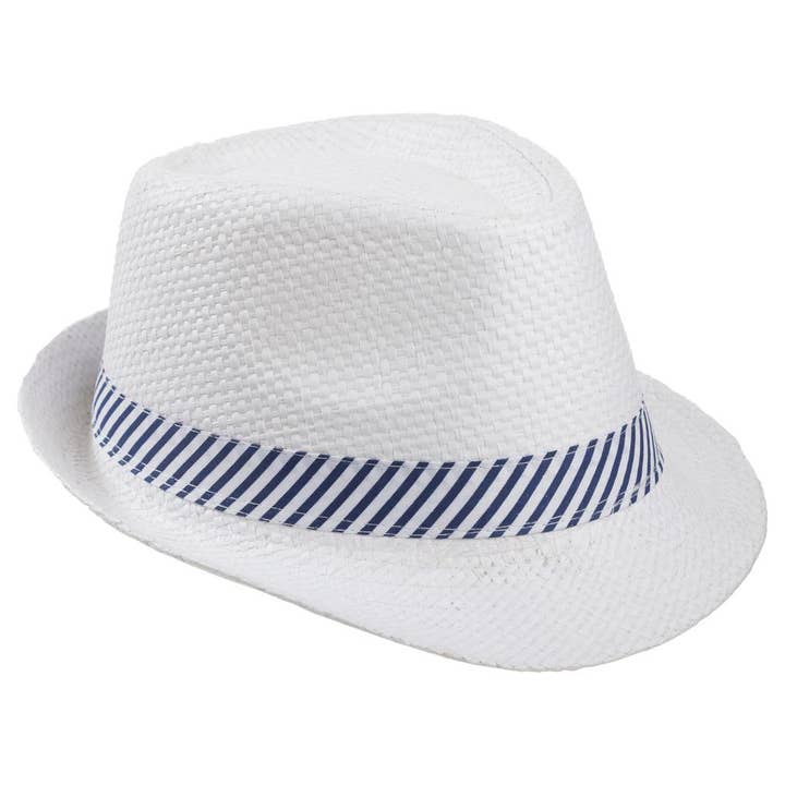 Creaciones Meng - Wholesale Straw Hat - Women's - Fedora hat with ribbon detail