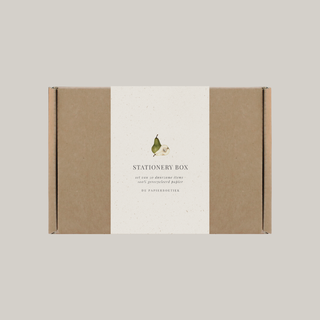 De Papierboetiek - Wholesale Stationery/Notecard Set - Stationery box | pears1