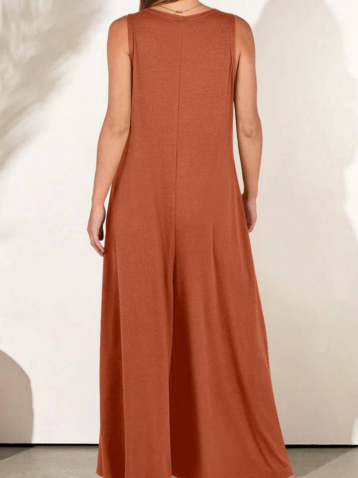 NINEXIS - Wholesale Jumpsuit - Women's - CWSJS0719_SOLID COLOR CASUAL LOOSE POCKET JUMPSUIT4